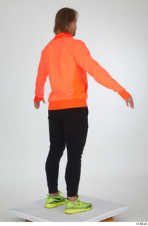 Erling black tracksuit dressed orange long sleeve t shirt sports…